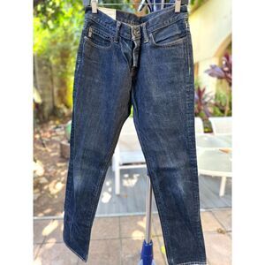 Abercrombie & Fitch The Skinny Button Fly Dark Wash Jeans Size 30W x 32L Men’s